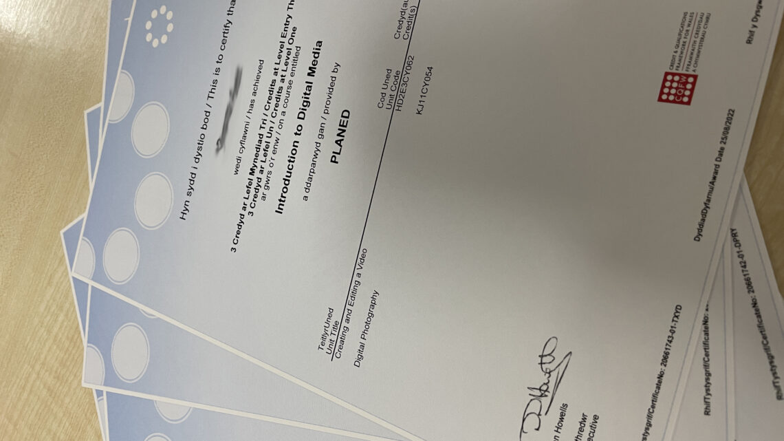 Certificates!